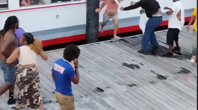 Footage from the #AlabamaRiverboatBrawl [vid]
