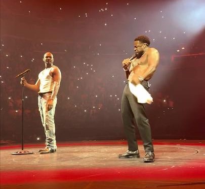 #KevinHart ‘crashes’ #Usher’s concert with a SHIRTLESS solo! [vid]