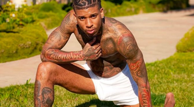 #ThirstTrap: #NLEChoppa STRETCHING in his UNDERWEAR in PUBLIC! [vid]