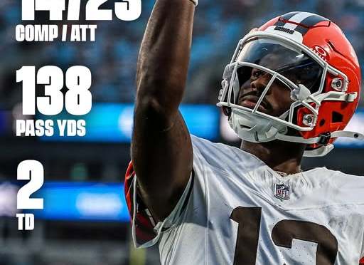 #ShedeurSanders shines on #NFL preseason debut with the #Browns! [vid] 