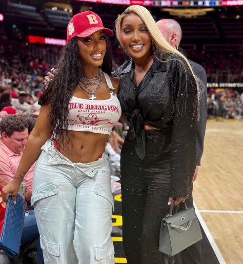STAR TRACKS: #NeneLeakes and #PorshaWilliams SPOTTED at HAWKS game! [pic]