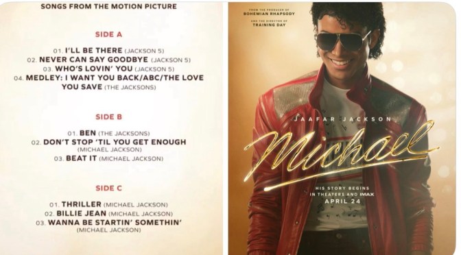 #MichaelMovie tracklist revealed! [details]