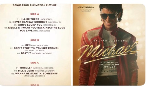 #MichaelMovie tracklist revealed! [details]