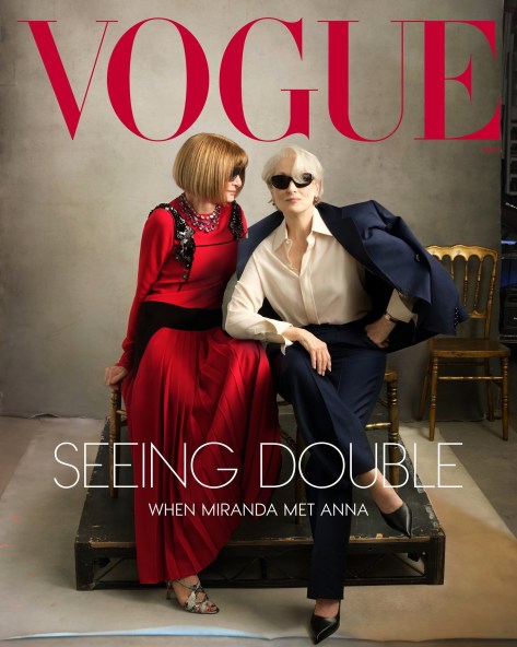 MAG TAG: #AnnaWintour & #MerylStreep cover #Vogue! [details]