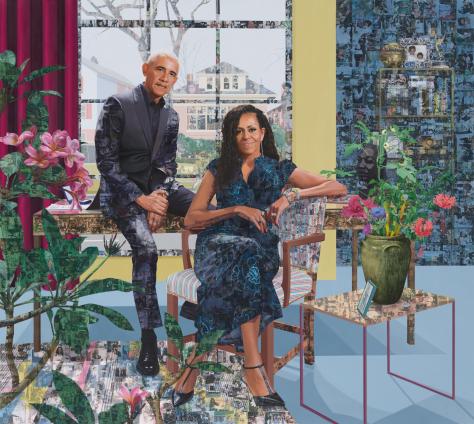 The #ObamaCenter unveils 1st joint portrait of the esteemed couple by #NjidekaAkunyiliCrosby! [details]