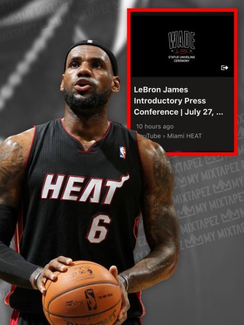 #LebronToMiami TRENDS after #Heat YouTube page posts press release! [details]