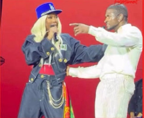 #Brandy pops out at #Usher and #ChrisBrown #SoFi tour stop! [vid]