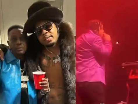Rapper #Webbie COLLAPSES on stage during #Boosie concert in Dallas! [vid]